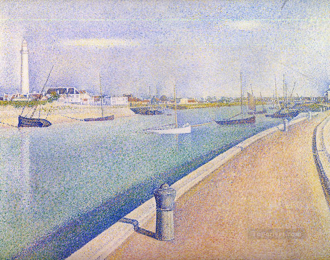 the channel of gravelines petit fort philippe 1890 Oil Paintings